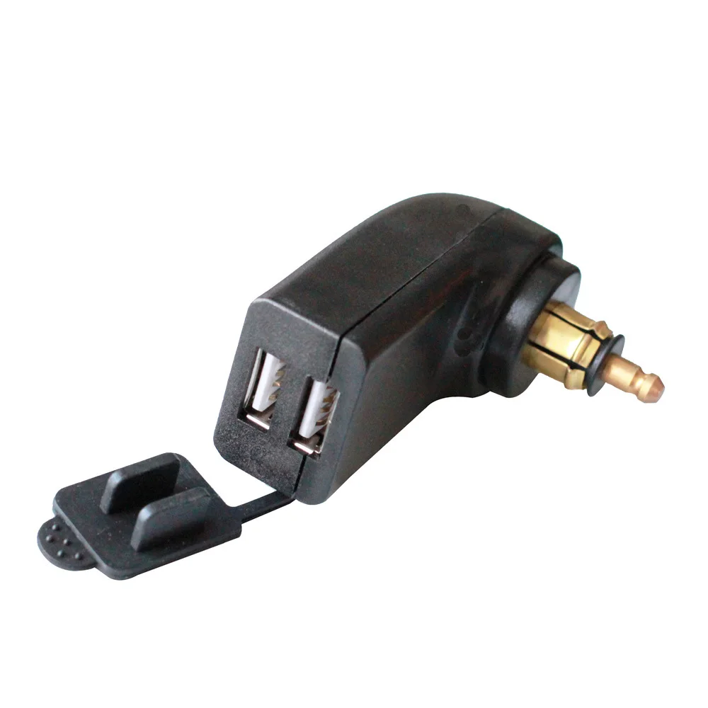 Зарядное устройство для мотоцикла 12 24 В 4 8 а с двумя USB портами|Кабели адаптеры и