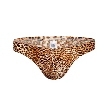 Leopard Herren G String Unterwäsche Penis Pouch Tanga  1