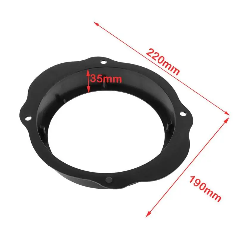 2pcs 6.5in Car Front Door Speaker Spacer Ring Adapter Plates for Car Styling Mounting Bracket Spacer Ring