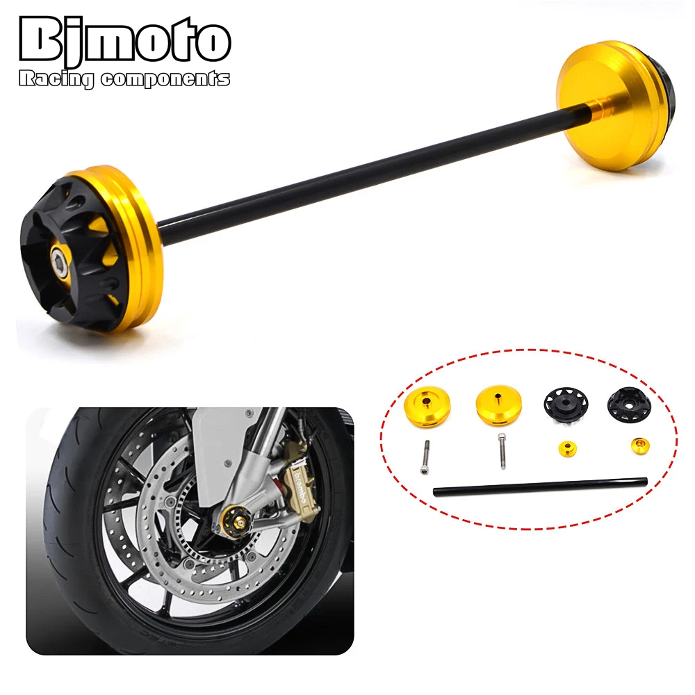 

BJMOTO Motorbike Front Axle Fork Crash Sliders Protector Cap Falling Protection For YAMAHA MT-07 MT07 MT 07 2013 -2017