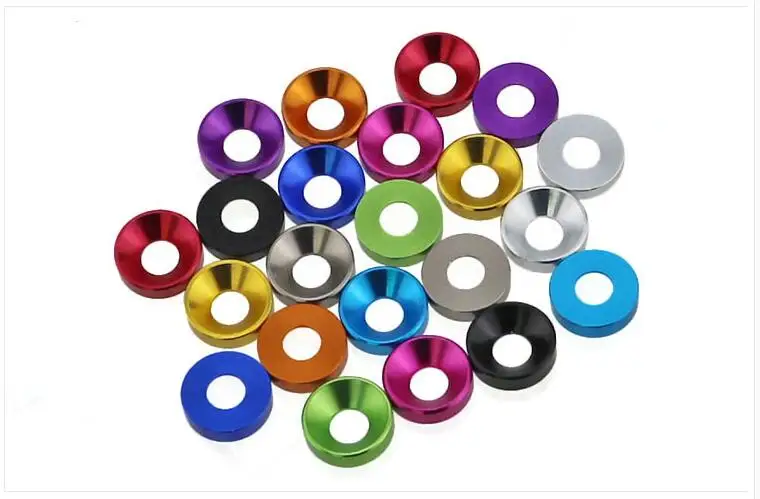 Ochoos 10pcs M2 M2.5 M3 M4 M5 M6 Aluminum Alloy Countersunk Head Washers for Flat Head Screw Bolt Gasket Aluminum Cone Washer Anodized Inner Diameter: M5, Outer Diameter: Orange Ochoos 10pcs M2 M2.5 M3 M4 M5 M6 Aluminum Alloy Countersunk Head Washers for Flat Head Screw Bolt Gasket Aluminum Cone Washer Anodized Inner Diameter: M5, Outer Diameter: Orange