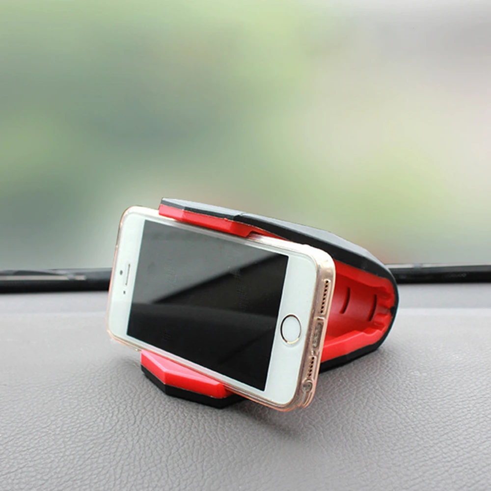 

Universal Car Phone Holder Adjustable Dashboard Mount Clip Mobile Smart Phone GPS Stand Bracket Automotive Flexible Bracket