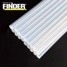 Finder 10 unids/lote barritas de pegamento de fusión caliente 7mm/ 11mm diamter 200/ 300mm longitud para pistola de pegamento eléctrico, herramientas de reparación de álbumes