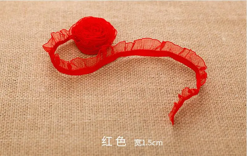 5 Yards White Black Red Organza Ruffle Elastic Lace Trim Stretch Lace Band Clothing and Garment 1.5cm, Lace Fabric, Lace Sewing Accessories, Lace Sewing Supplies, Lace Accessories, Lace Garment Accessories, Clothing Accessories