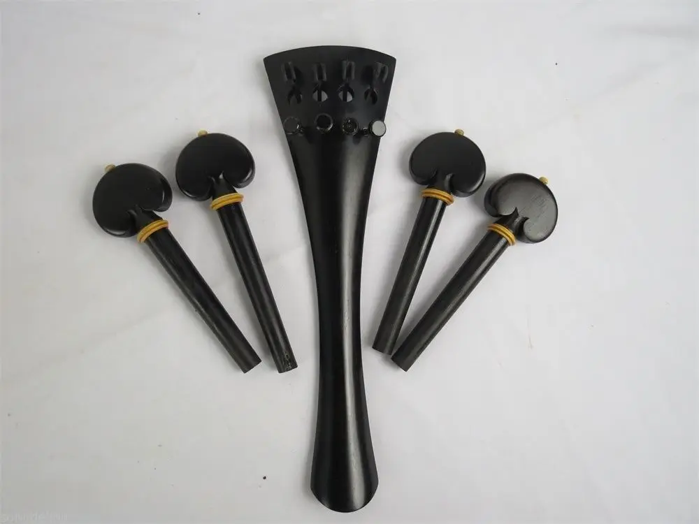 1set of 4/4 Cello parts nice ebony (tailpiece&amppegs) rounded model | Спорт и развлечения