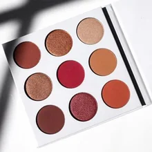 The Bronze Palette Kyshadow Make Up Cosmetics Burgundy Eyeshadow Palette Shimmer and Shine 9 Colors In 1 Matte shadow Pallete