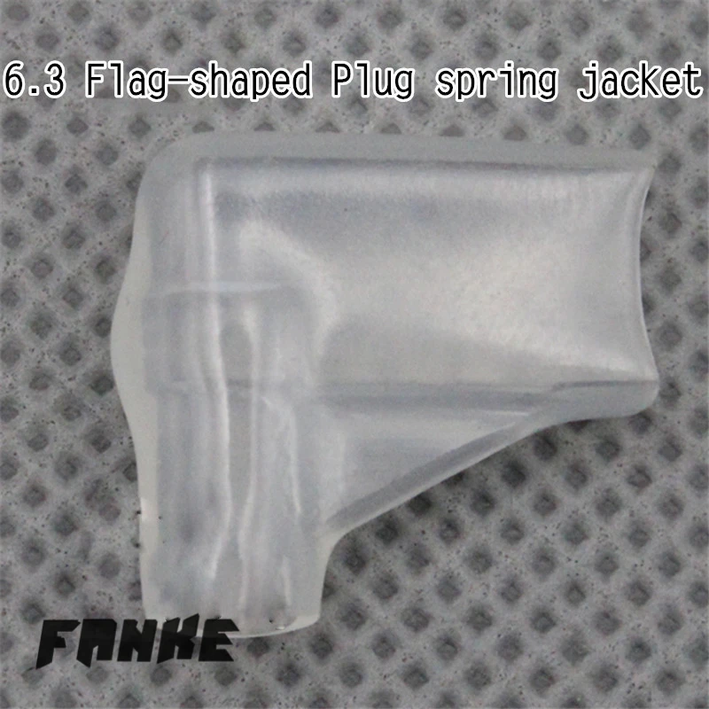 

100pcs/lot Flat-Shaped 6.3 Plug Spring Jacket/Sheath for Car Speaker Terminals