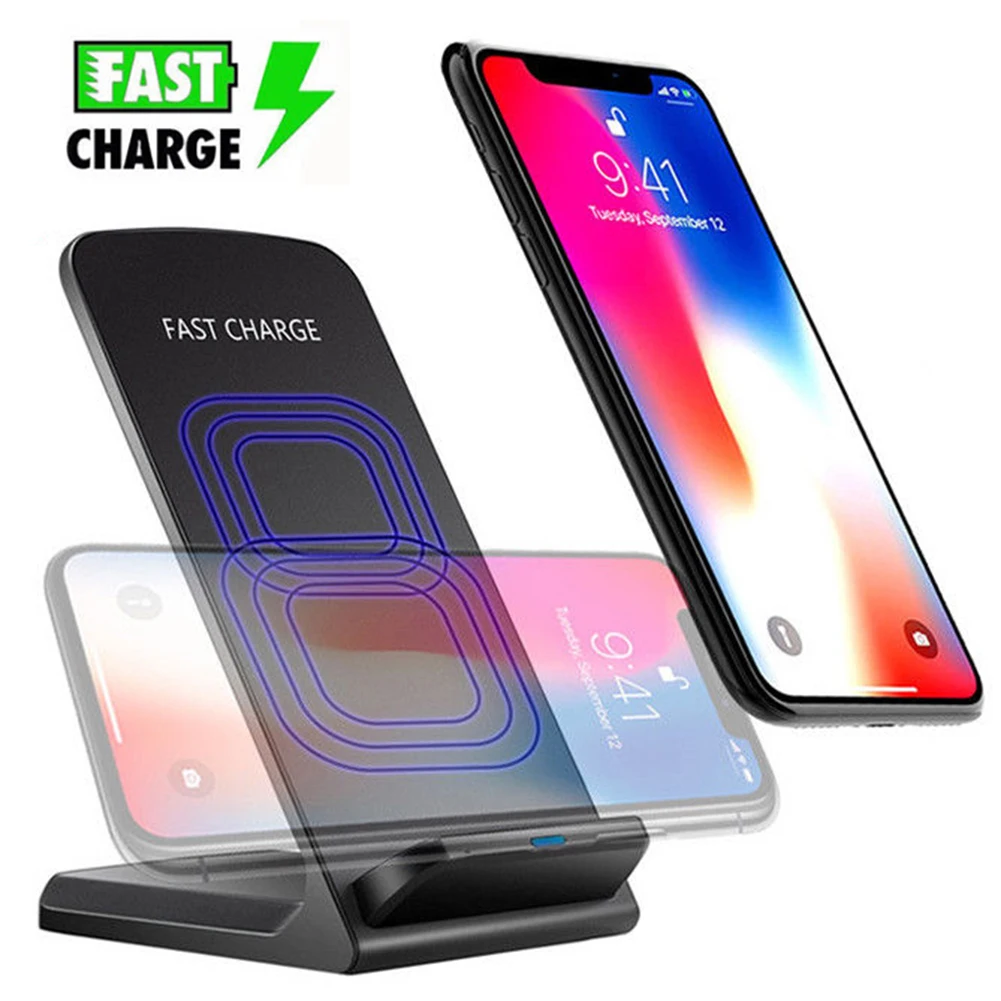 

MAYROUND Qi Wireless Charger 10W Fast Charging Pad Station For Samsung Galaxy Note 9 8 S8 Plus S9 Plus S9+ For iPhone XS 8 Plus
