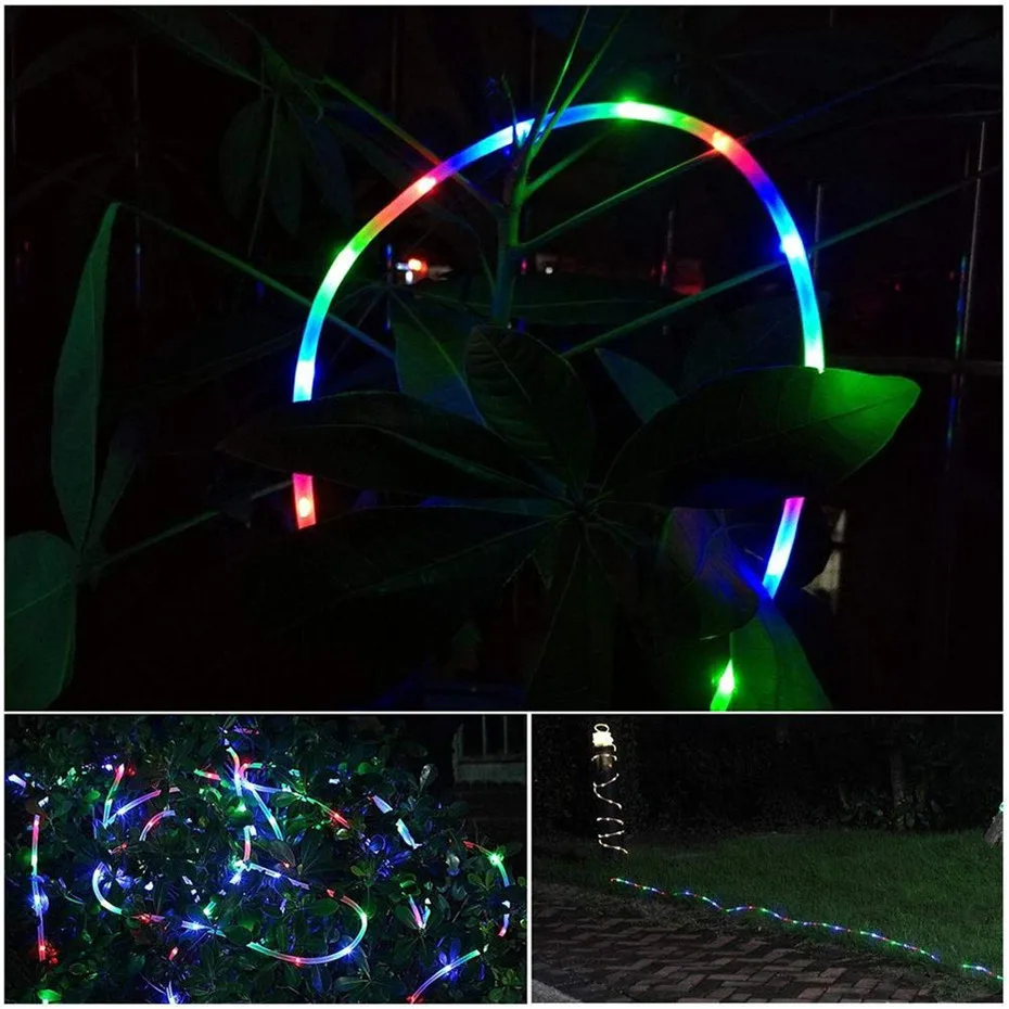 copper wire strip LED lights yellow  outdoor decoration garland DIY lighting neon decorative lights
