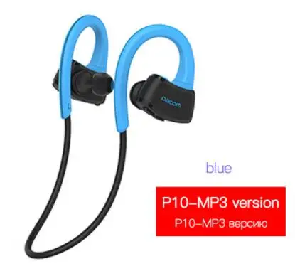 DACOM P10 Sport Bluetooth Headphone MP3 Player IPX7 Waterproof Running Wireless Earphone Stereo Earbuds Headset with Microphone - Цвет: polybag shipping