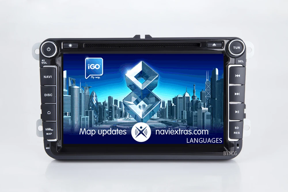 Cheap BYNCG 2 Din Car Multimedia Player Android 8.1 Auto Radio For Skoda/Seat/Volkswagen/Passat b7/POLO/GOLF 5 6 DVD GPS 4 Cores 2