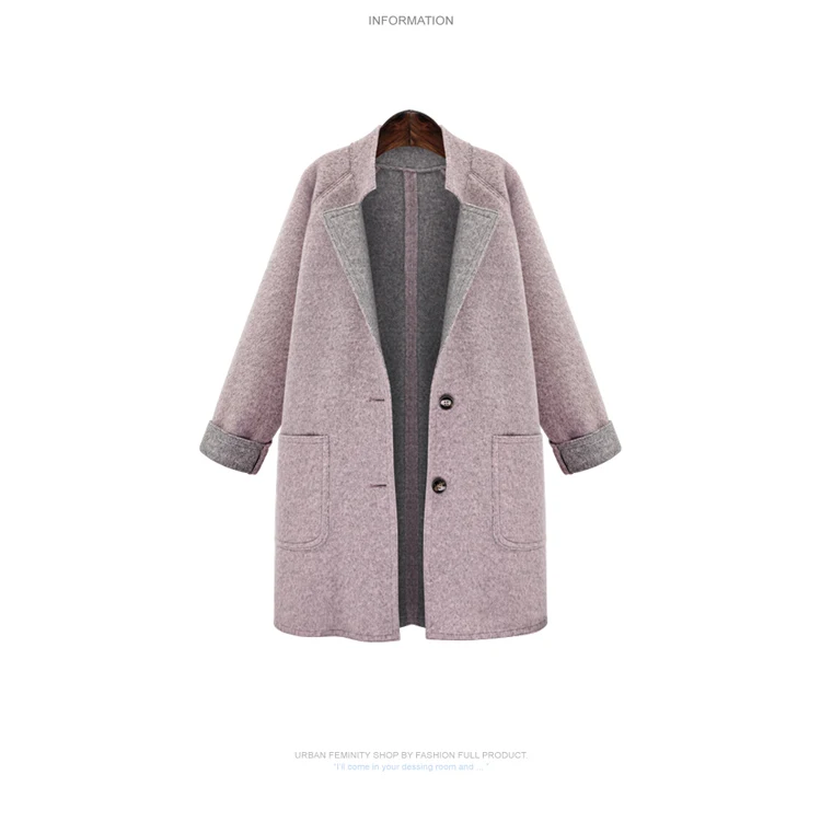 casaco elegante casual solto rosa jaqueta outerwear