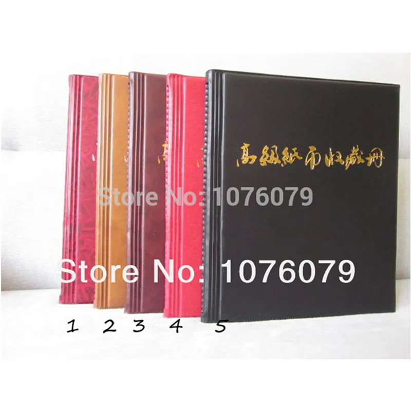

2014 new paper money album,paper money collection book,paper money stock Collection Holds 120 PCS free shopping