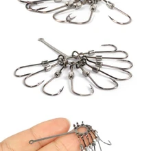 YINGTOUMAN, 2 шт./лот, не так легко снять рыбу и не повредить рыболовные крючки, 4#6#8#10# Сохранить приманку, взрывные крючки, рыболовные снасти