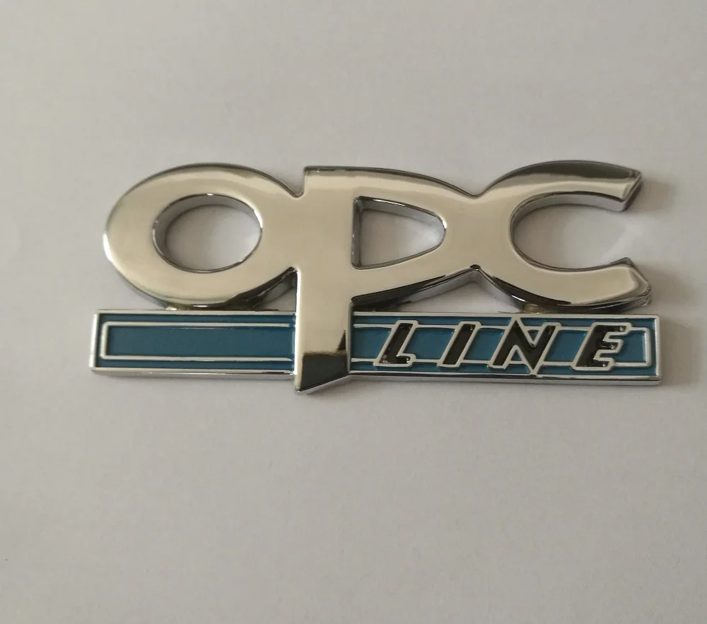 1pcs 3D Metal OPC Line Car Emblem Badge Sticker Decal for Opel Astra Zafira