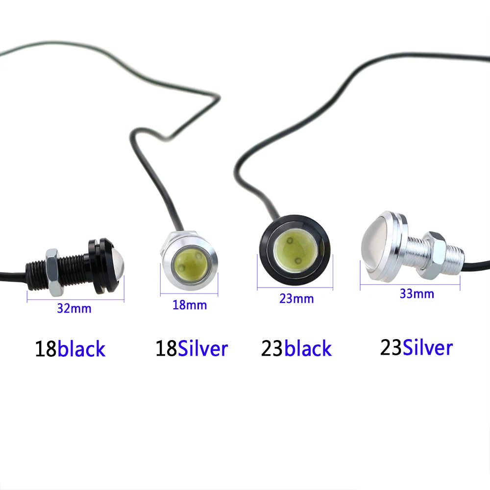 Lvtusi 10 шт. 18/Гавайская гитара 23 мм светодиодный ДХО “орлиный глаз” дневные ходовые огни светильник Автомобильные стояночные огни Источник света DRL автомобильные Светильник лампы стайлинга автомобилей AE