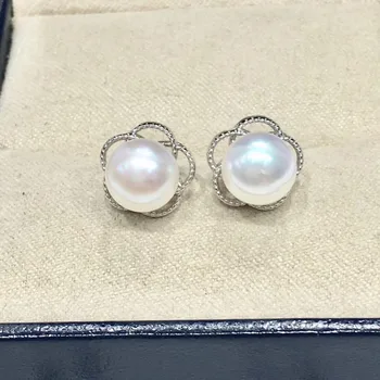 

Spring Jewelry 925 Silver Earrings Findings Component Jewelry Parts Fashion Fittings for Pearls Coral Jade Agate Beads Stones