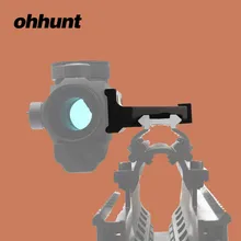 Ohhunt Охотничьи Аксессуары 90 градусов Смещение боковой прицел рейка крепление для тактического микро Красный точечный прицел