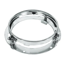 7 Inches Silver Round Headlight Extension Ring Mounting Bracket LED lights Holder Parts for Motorcycle