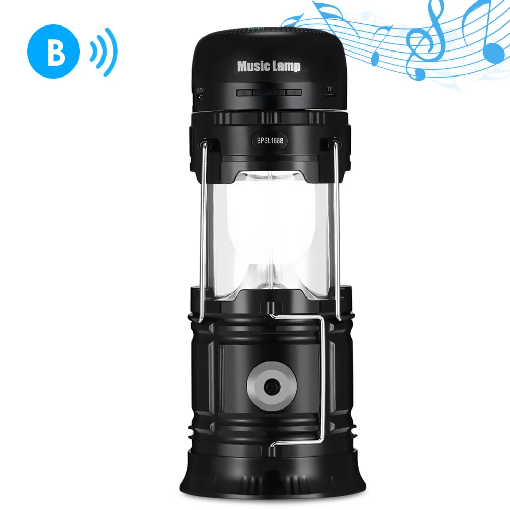 

S22 Bluetooth 4.2 LED Outdoor Camping Music Lantern Flashlight for Emergency