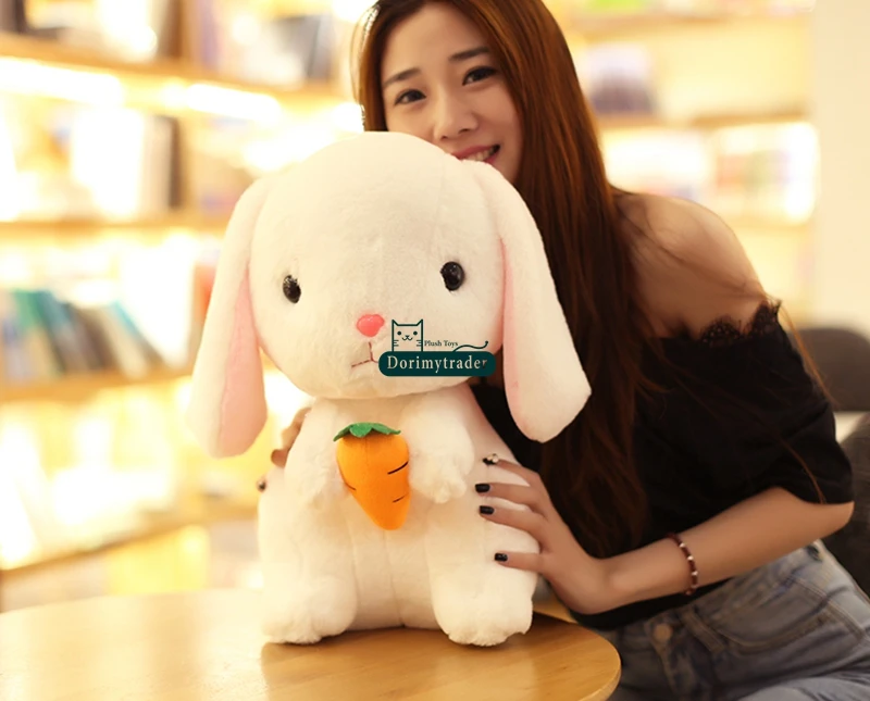 Dorimytrader Lovely 70cm Giant Soft Cartoon Bunny Stuffed Toy Pop Plush Anime Rabbit Doll Pillow Girl Gift 28inches DY61602 (18)