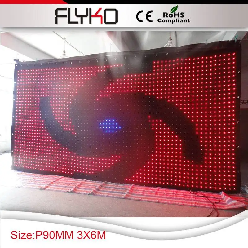 Высокое качество P90 3X6M led фон среен занавеска диско свет|disco light|led backdropsbackdrop lights |