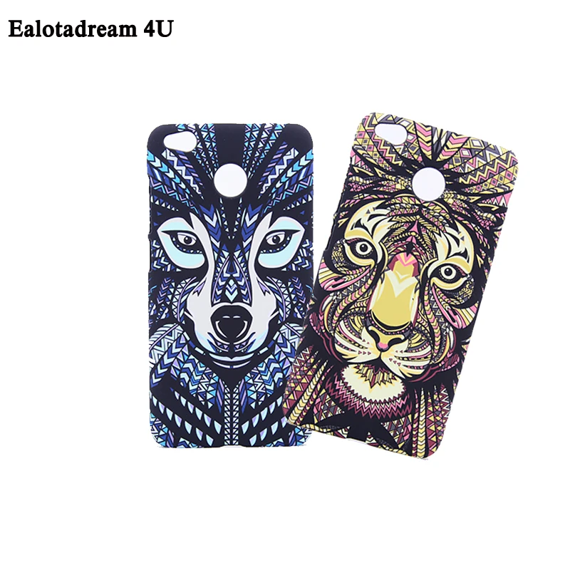 Luminous Aztec Animal Case for Xiaomi Redmi 4X Note 4X Cover Embossed Rabbit Wolf Elephant PC Funda Case For Redmi Pro Mi Mix 2  (2)
