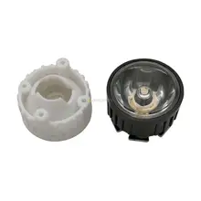 10 шт./лот 20 мм светодиодный двухфутовый коллиматор 5 15 30 45 60 90 120 градусов черный белый держатель для 1 Вт 3 Вт 5 Вт светодиодный излучатель высокой мощности