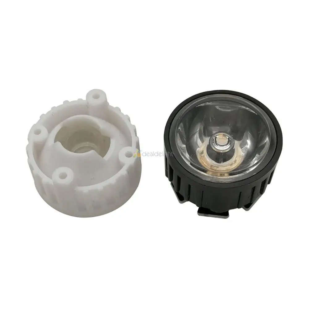 10pcs 30°led Lens for 1W 3W 5W Hight Power LED with 20mm White holder