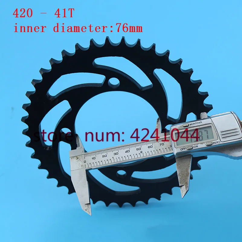 Motorcycle scooter drive gear 420 428 41T tooth 76mm rear chain sprocket For Dirt Pit Bike ATV Quad go Kart 50cc-160cc