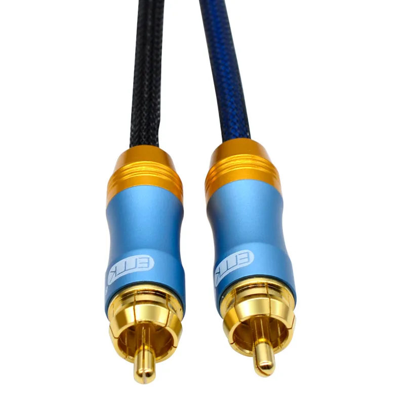 RCA Stereo Cable Cord Top Grade Dual 2 RCA Male to 2RCA Male Audio Cable,Digital & Analog,Double-Shielded,PRO Series)for(Amplifiers,AV Receivers,Hi-Fi) (9)