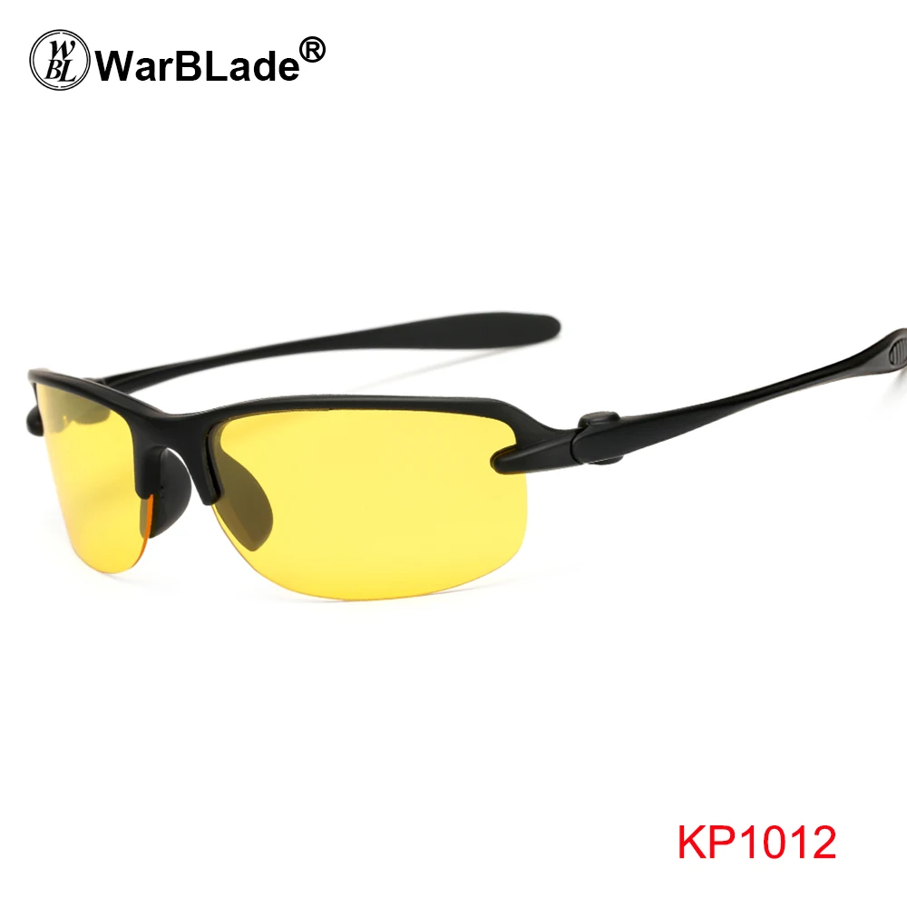 WarBLade, автомобильные водители, очки ночного видения, антибликовые, поляризатор, солнцезащитные очки, поляризационные, очки для вождения с сумкой, мужские солнцезащитные очки - Цвет оправы: 1012