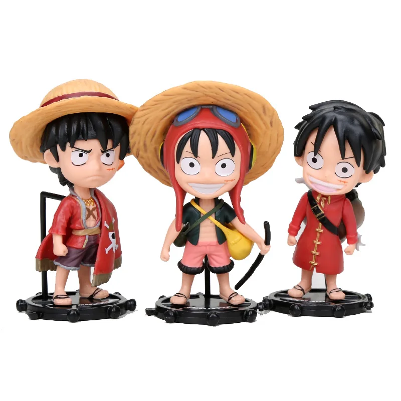 3 шт./компл. Аниме One Piece Monkey D Luffy ACE stratwhat Boa Hancock экшн фигурка Коллекционная модель