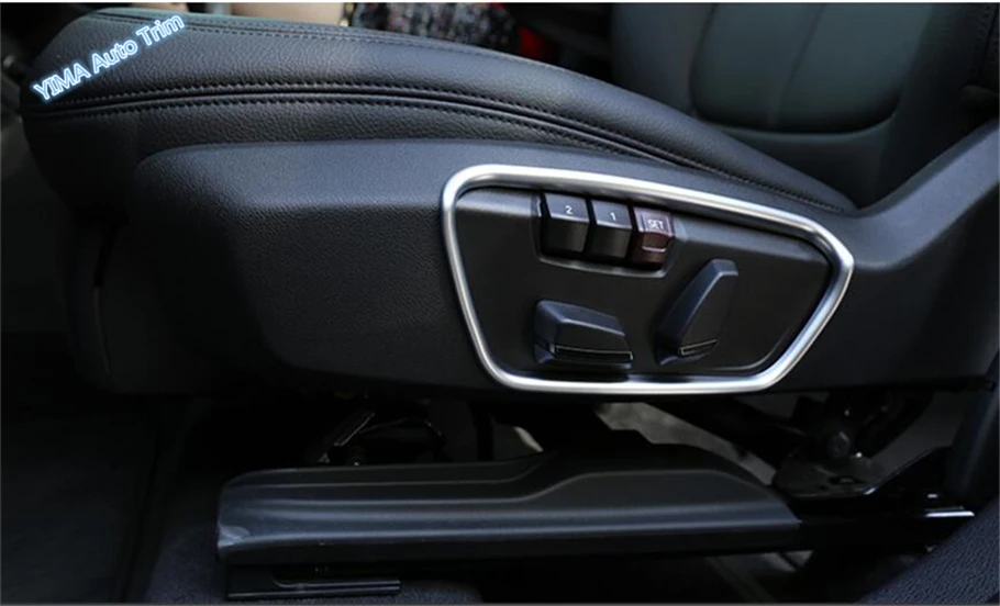 

Lapetus ABS Auto Styling Matte Style Seat Backrest Adjustment Frame Cover Trim 2 Piece Fit For BMW X1 F48 2016 2017 2018 2019