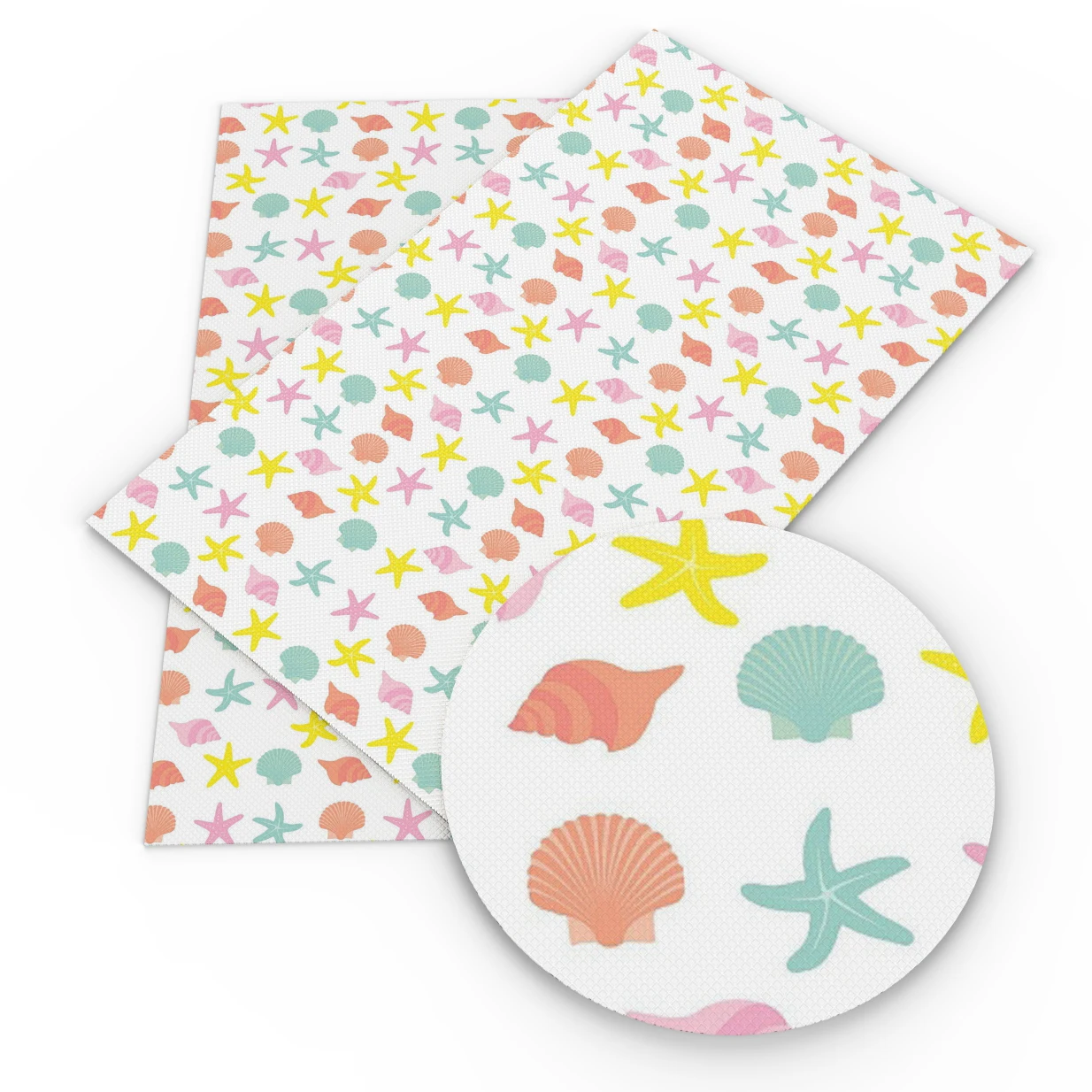

New 20*34cm Flower Star Food Printed Synthetic Leather Patchwork For Hair Bow Bag Wallet Phone Cover DIY,1Yc6857