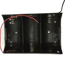3XLR20 3XD Батарейный держатель 4,5 в чехол для батареи 3X1,5 в коробка LR20 батарейный блок с 150 мм проводами, 50 шт./лот