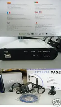 

10 3.5" USB To IDE & SATA Hard Disk Drive Enclosure HE