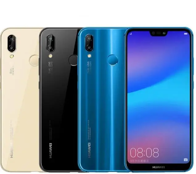 Для HUAWEI P20 lite NOVA 3E корпус батареи задняя крышка с камерой стеклянные пуговицы отпечатков пальцев гибкое заменяемое