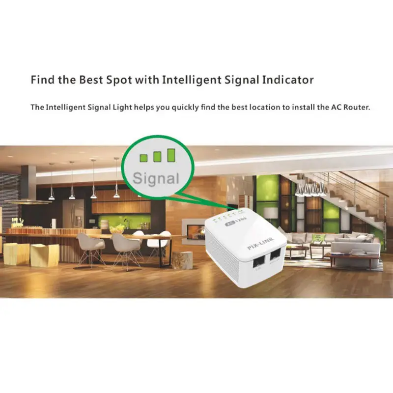 PIX-LINK 1200 Мбит/с Pixlink Wifi Range удлинитель Беспроводной ретранслятор Wifi расширитель интернет-сигнала усилитель с внешними антеннами F