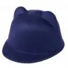Новинка года, детские соломенные шляпы, Шляпа Fedora, детская пляжная шляпа, Детские уши, винтажные широкие свисающие поля для мальчиков и девочек, Панама - Цвет: Синий
