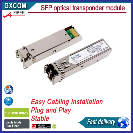 

1.25Gbps 1310nm SFP Transceiver Cisco Compatible 20KM BIDI Single Mode Dual Fiber