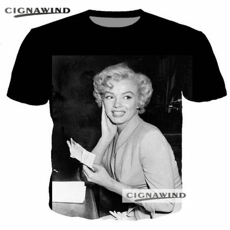 New-Summer-Fashion-printed-3d-t-shirt-Men-Women-tops-Vintage-Star-Collage-t-shirt-Marilyn (4)