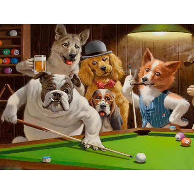 HUACAN-Diamond-Mosaic-Dogs-5D-DIY-Diamond-Painting-Billiards-Decor-Home-Full-Square-Art-Crafts-Picture