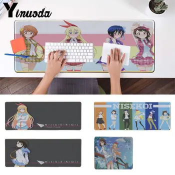 

Yinuoda Vintage Cool Nisekoi Japan anime Laptop Computer Mouse pad anime Good quality Locking Edge large Gaming Mouse Pad