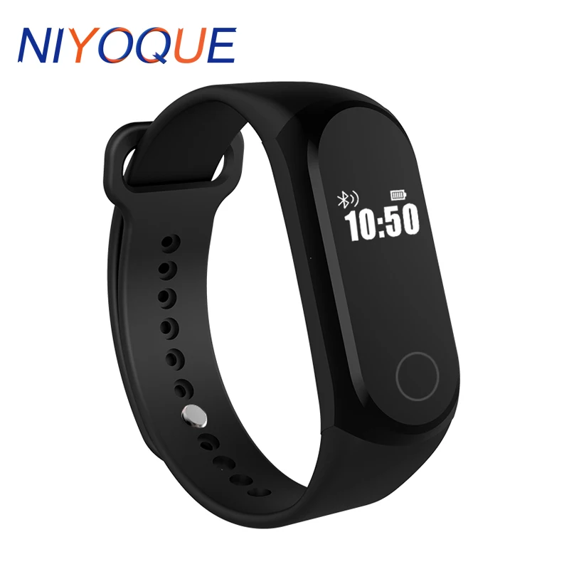 NIYOQUE Smartband A16 Bluetooth Smart Band Heart Rate Sleep Monitor Pedometer Bracelet Wristband Waterproof IP67 For