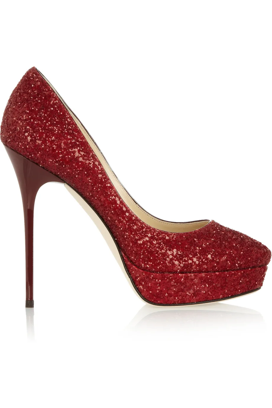 red glitter round toe ladies pumps plus size 13 slip on women shoes size 13 womens heels