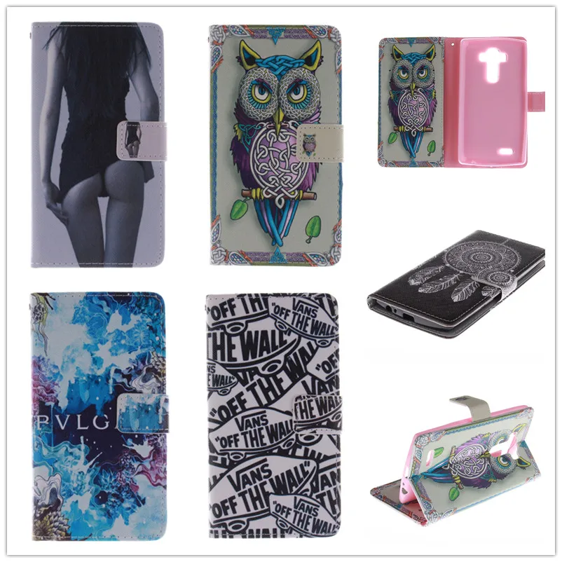 

10 Fashion Patterns Flip Case for LG G4 PU Leather + Soft Silicon Luxury Wallet Stand Cover for LG G4 Case cover Fundas Capa