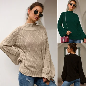

2019 New Women Loose Sweaters Fashion Sweater Plus Size Knit Sweaters Women Clothing
