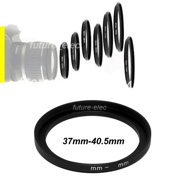 

New 37mm to 40.5mm 37 40.5 mm Metal Step-Up Step Up Ring Camera Lenses Lens Hood Holder Filter Filters Stepping Adapter J010