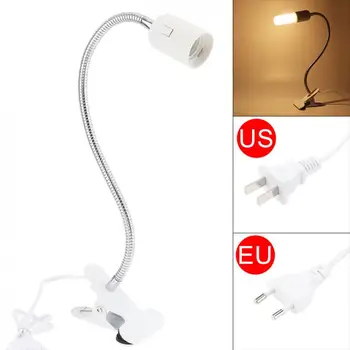 

360 Degrees Lamp Holder Clip Base E27 50CM Flexible Clip on Switch LED Lamp Holder Socket with 1.25M Wire for Lighting Illuminat